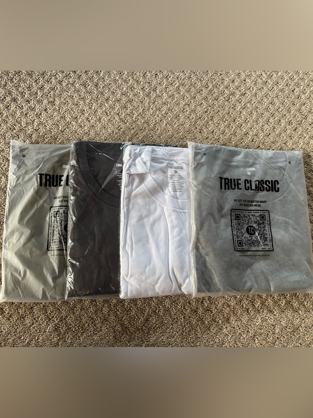 NWT True Classic Bundle of 4 Men’s T-Shirts